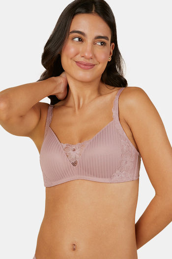 Buy Triumph Padded Non Wired Full Coverage T-Shirt Bra - Vintage Pink